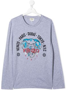 Kenzo Kids футболка Elephant с длинными рукавами