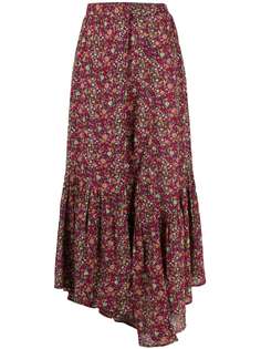 Ba&Sh ярусная юбка с цветочным принтом
