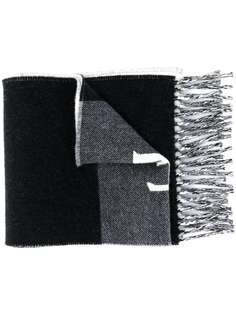 LOEWE шарф с логотипом и контрастными полосками