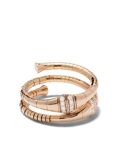 Mattia Cielo кольцо Rugiada из розового золота с бриллиантами