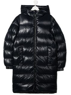 Moncler Enfant длинный пуховик