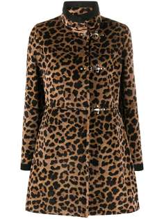 Fay пальто с леопардовым принтом