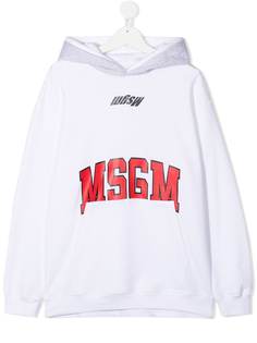 Msgm Kids худи с логотипом