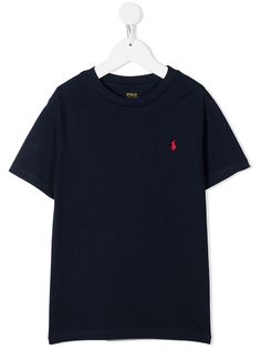 Ralph Lauren Kids футболка с вышитым логотипом