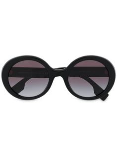 Burberry Eyewear солнцезащитные очки в массивной круглой оправе