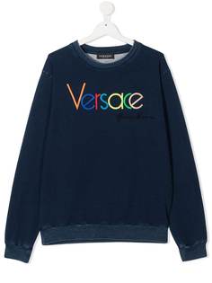 Versace Kids толстовка с логотипом