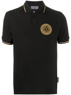 Versace Jeans Couture рубашка поло с вышитым логотипом