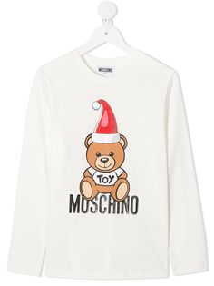 Moschino Kids футболка с принтом Holiday Teddy