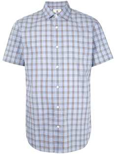 Kent & Curwen клетчатая рубашка с короткими рукавами