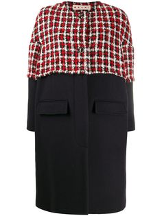 Marni пальто оверсайз в клетку