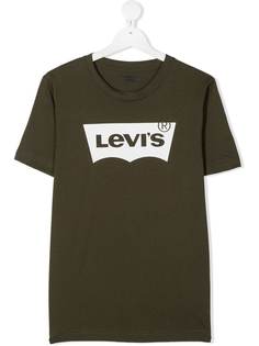 Levis Kids футболка с логотипом Batwing