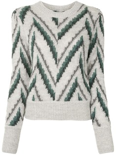 Isabel Marant Étoile джемпер Glenny с геометричным узором вязки интарсия