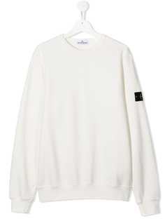 Stone Island Junior толстовка с нашивкой-логотипом