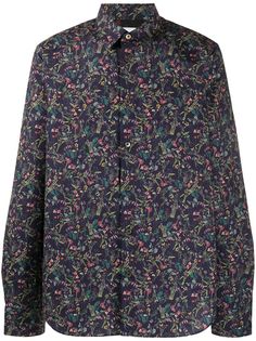 PAUL SMITH рубашка с цветочным принтом
