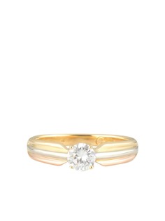 Cartier кольцо Trinity pre-owned из желтого, белого и розового золота с бриллиантом