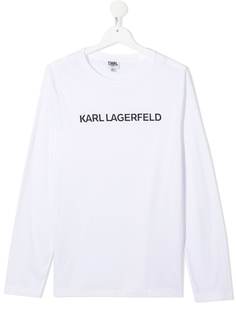 Karl Lagerfeld Kids футболка с длинными рукавами