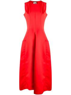 Maison Rabih Kayrouz приталенное платье с расклешенным подолом