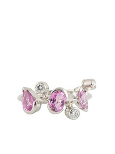 Cartier платиновое кольцо Meli Melo pre-owned с сапфирами и бриллиантами