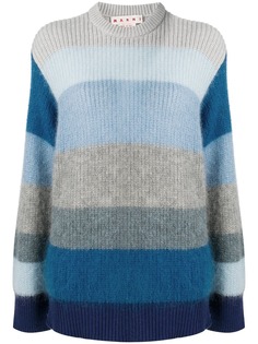 Marni полосатый джемпер в рубчик