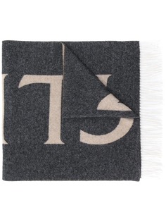 Moncler шарф вязки интарсия с логотипом