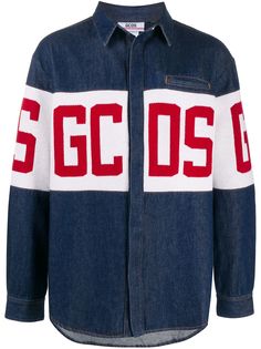 Gcds джинсовая куртка с логотипом