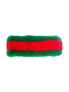 Gucci Kids пушистая повязка на голову с отделкой Web
