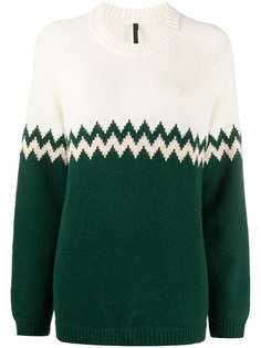 Sara Lanzi джемпер вязки интарсия с круглым вырезом
