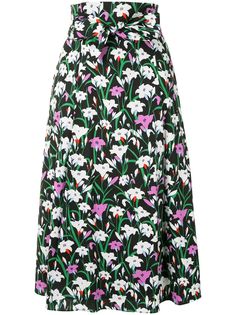 Veronica Beard юбка Avi А-силуэта с цветочным принтом