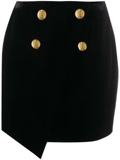 Balmain юбка мини с декоративными пуговицами