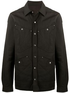 Rick Owens куртка-рубашка с карманами