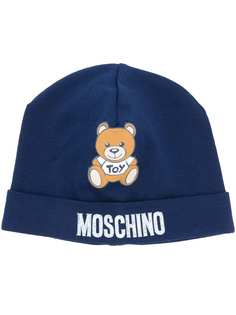 Moschino Kids шапка бини Teddy Toy с логотипом