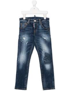 Dsquared2 Kids джинсы скинни с эффектом потертости