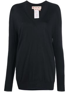 Marni джемпер тонкой вязки с V-образным вырезом