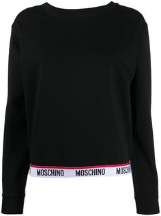 Moschino футболка с длинными рукавами и логотипом