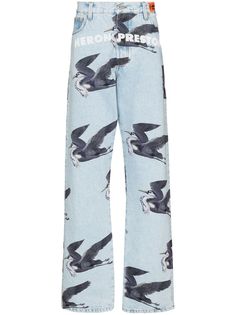 Heron Preston джинсы с принтом