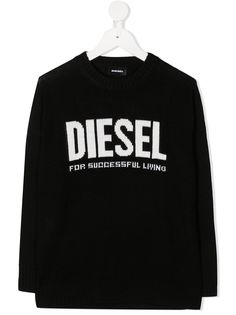 Diesel Kids джемпер вязки интарсия с логотипом