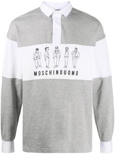 Moschino рубашка поло с принтом Moschino Characters