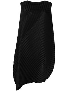 Issey Miyake плиссированное платье-трапеция асимметричного кроя