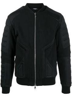 Balmain бомбер со вставками