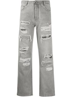 Ermanno Scervino джинсы прямого кроя с эффектом потертости