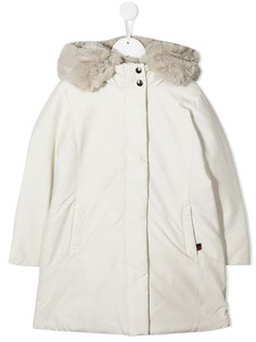 Woolrich Kids парка с меховой отделкой