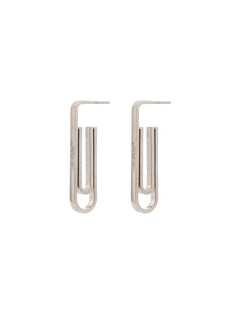 Off-White серьги Paperclip