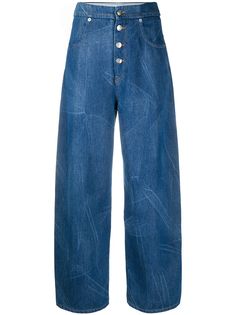 MM6 Maison Margiela зауженные джинсы с завышенной талией