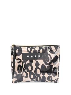 Marni клатч Abstract Drops на молнии