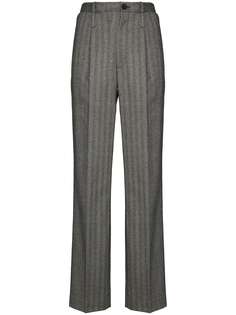 commission high waist stripe trousers
