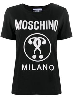 Moschino футболка с принтом Double Question Mark