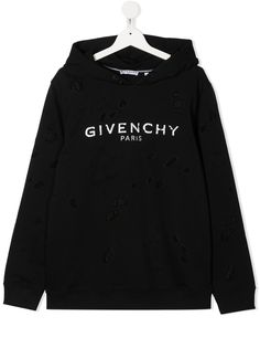 Givenchy Kids худи с вышитым логотипом