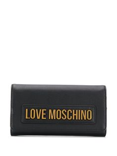 Love Moschino кошелек с металлическим логотипом