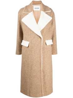 Ava Adore пальто с контрастными вставками и поясом