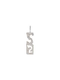 Acne Studios серьга с подвеской S
